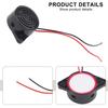 1Pc 85dB 100dB Alarms Buzzer DC3V-24V Mini Electronic Alarm Buzzers Constant Tone Buzzer Beeps Tone Alarm Ringers
