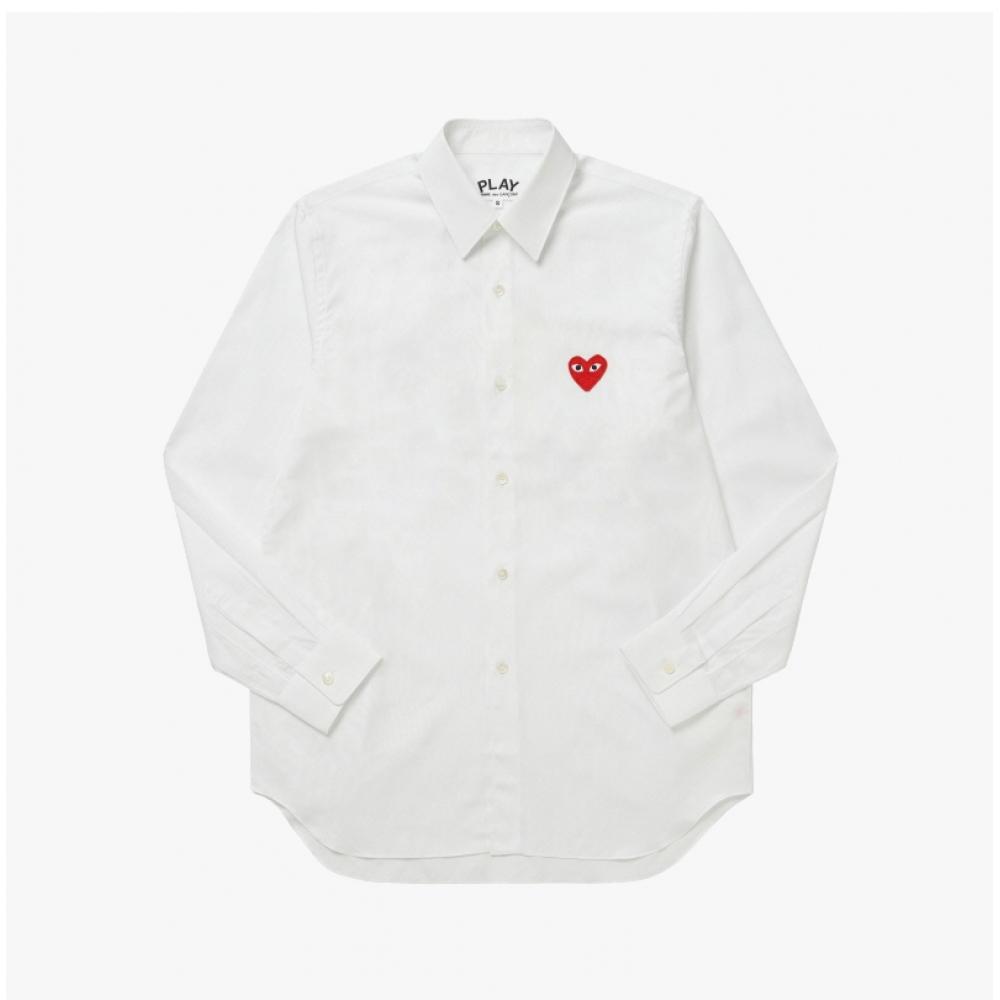 Comme DeS Gar OnS Men S Shirt Play Red Heart Wappen Ax B002 051