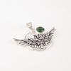Natural Green Amethyst Gemstone 925 Solid Silver Handmade Women Pendant 1.48" CP-17-35