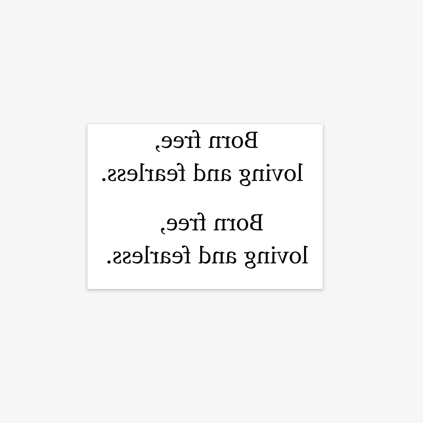 Wind Advanced Sense Inspirational Personality English Sentence Wrist Collarbone Tattoo Stickers Ins 10*7CM