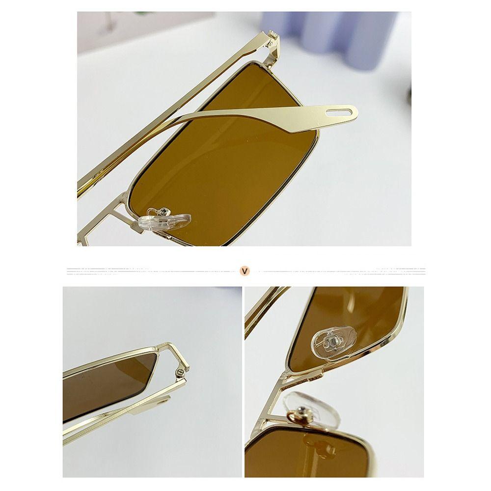 Retro Narrow Rectangular Sunglasses Fashion Korean Small Frame Sun Glasses UV Protection Unisex Eyewear for Women & Men