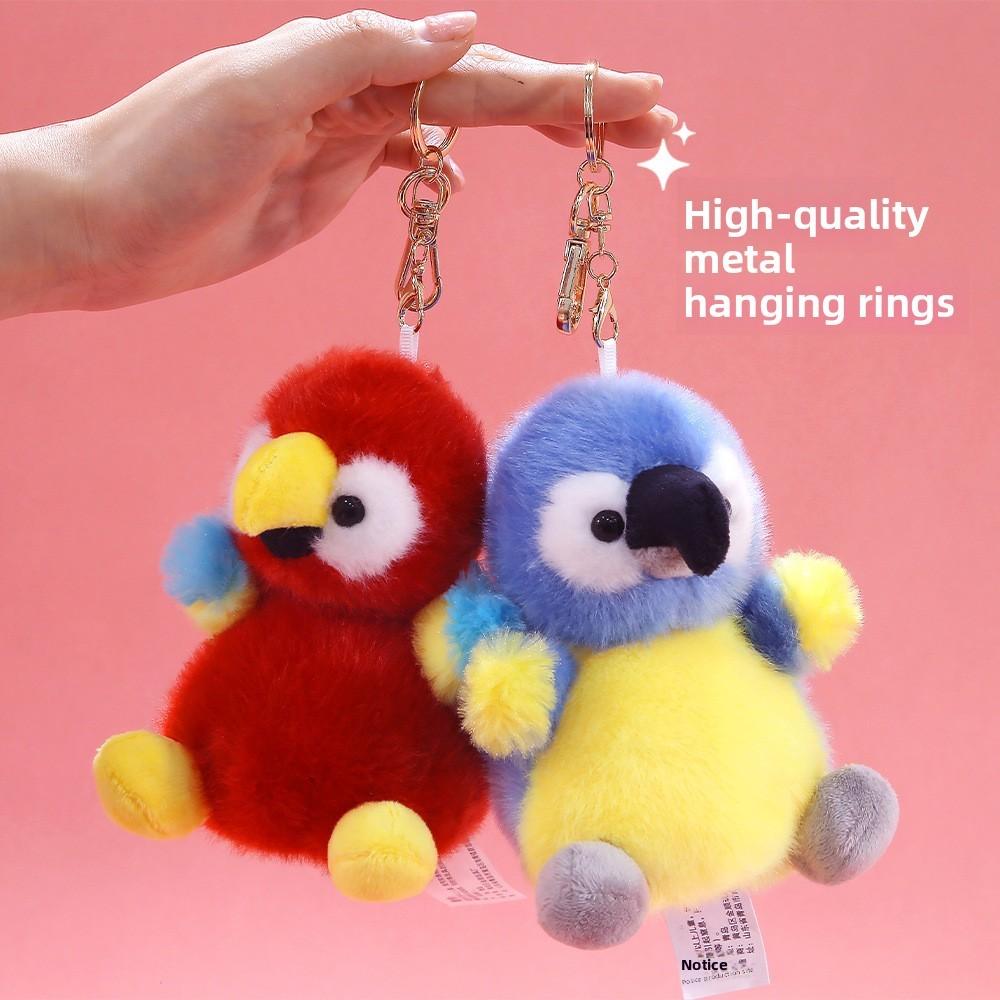 Plush Bear Keychain Animal Toy Soft Polyester Hanging Decor For Kids