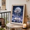 5D Frameless Pearl Painting Dandelion Diy Handmade Sticky Diamond Creative Canvas Art Painting Bedroom Decoration Living Room Hanging Painting