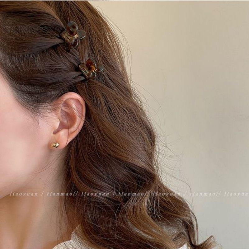 2 Pièces/Paire Mini 2cm Acétate Petites Pinces à Cheveux Épingles Latérales Acétate Crabs à Cheveux pour Filles Barrette Mignonne Clips Accessoires Cheveux Femmes