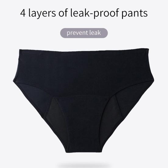 Cuecas de Período para Mulheres Fluxo Intenso À Prova de Vazamentos Cuecas Hipster Cintura Média Sem Vazamentos Laterais Calcinhas Menstruais