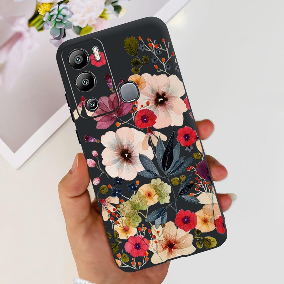 For Infinix Hot 12i Case Hot 12 12Play Cute Fashion Soft Silicone Back Cover For Infinix Hot12 Hot 12 Play NFC Phone Bumper Etui
