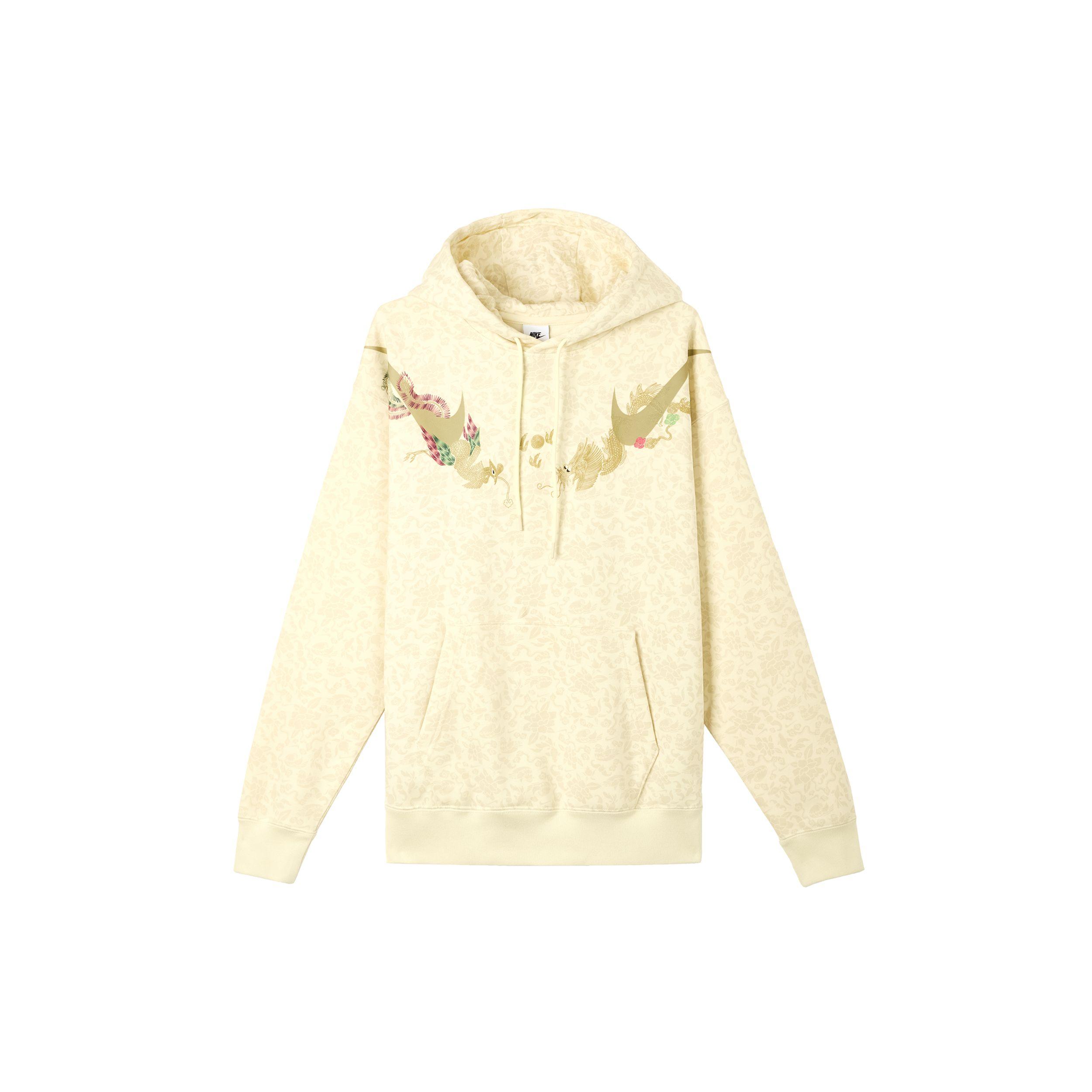 

Nike Sportswear Cny Hooded Soft Comfortable Long Sleeve Sweatshirt Men Sweatshirt Coconut-Milk HF7707-113 XS