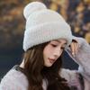 Autumn and Winter Wool Knitted Hat Fleece Thickened Thermal Hat Outdoor Windproof Ear Protection Hat