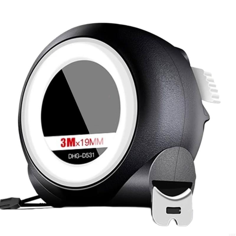 Industrial Tape Measure with Heat Treated Hook & Not Shock Protective Case Sellocking functio