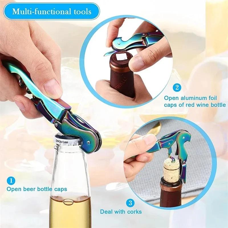 Multipurpose Seahorse Knife Stainless Steel Wine Knife Red Wine Bottle Opener Restaurant Beer Bottle Opener