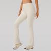 Women's High Waist Slimming Flare Yoga Pants - Butt Lifting Cropped Fitness & Running Trousers