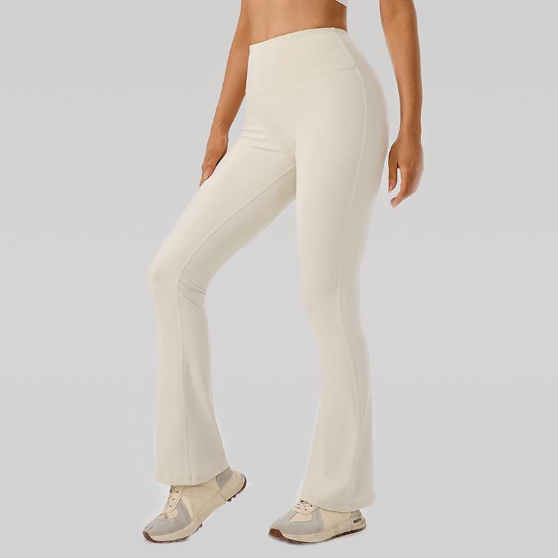 Women's High Waist Slimming Flare Yoga Pants - Butt Lifting Cropped Fitness & Running Trousers