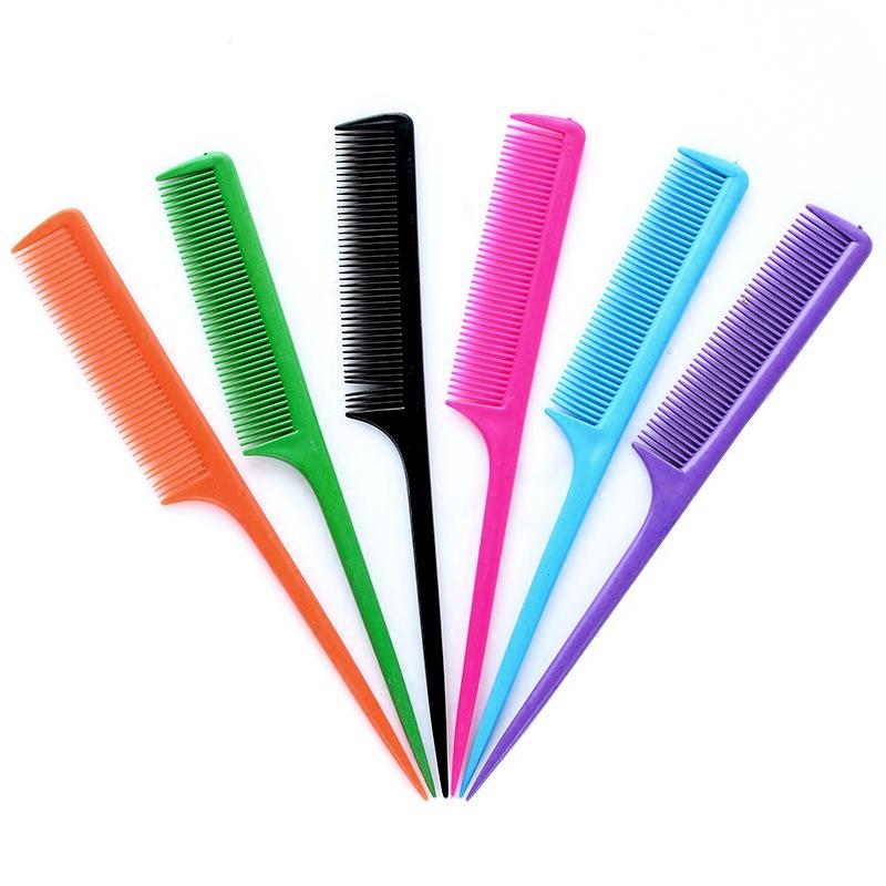 Color Long-tail Haircut Hair Comb, Pointed Tail Comb Pick Comb, Candy-colored Plastic Makeup Comb, Gift Makeup Tools