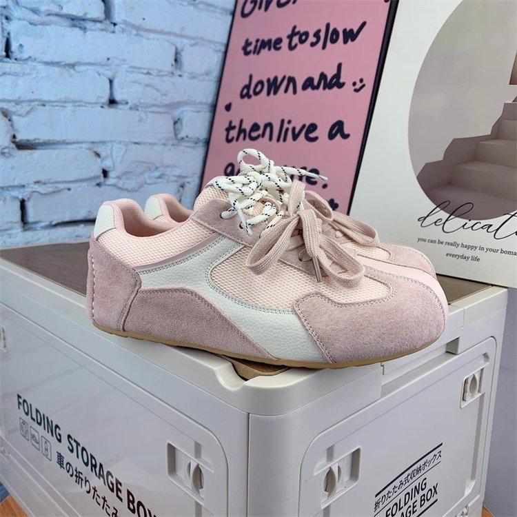 Korean retro niche German training shoes spring new leisure sports flat bottom inner heightening board shoes Forrest Gump shoes