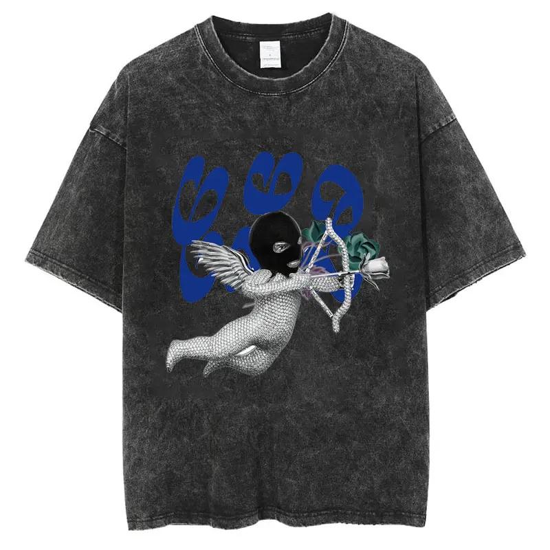 Rapper Drake Album Honestly Nevermind Graphic T Shirts Mens Womens Trend Hip Hop Loose Tshirt Fashion Vintage Washed Tshirts