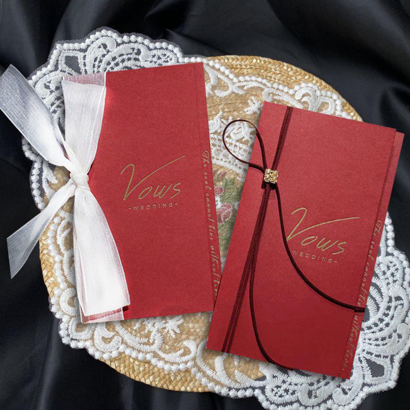 Hochzeitskarte: Elegantes Redeheft für Braut und Bräutigam