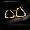 Korean Minimalist Geometric Twisted Square Earrings - Versatile Light Luxury Jewelry