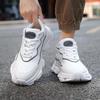 Men's Stylish White Casual Shoes: Invisible Height Boost with 8CM Thick Sole, Inner 6CM Increase, Versatile and Trendy Design.