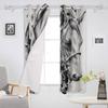 Zwierzę Koń Zasłony Okienne Drapowania Kuchenne Panel Dekoracja Domu Zasłony do Salonu Zasłony do Sypialni