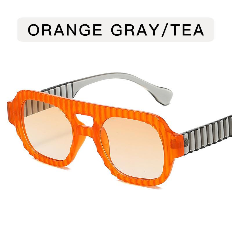 Vintage Stylish Sun Glasses for Women Double Bridge Anti-glare Sunglasses Women European American Style Men’s Sunglass