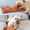 Durable Dinosaur Plush Dog Toy With Sound Chew Resistant Crocodile Shape For Interactive Pet Play And Training