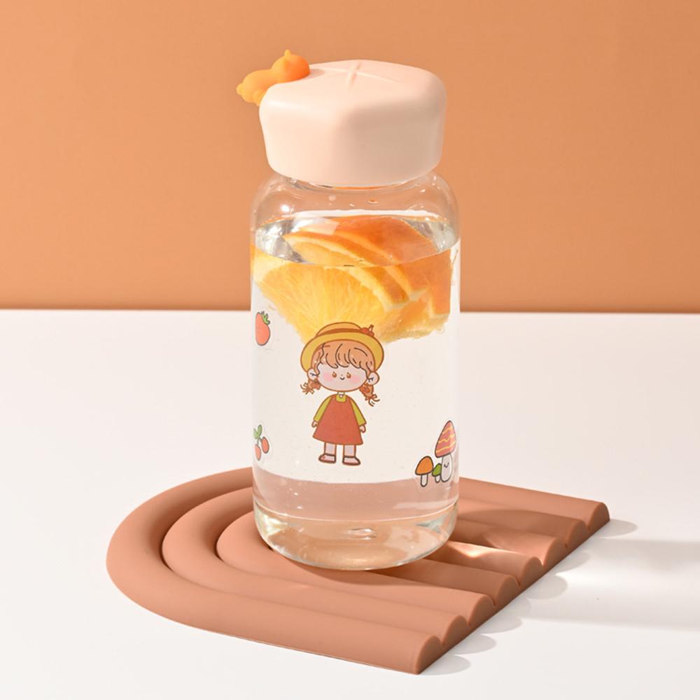 1PC Plastic Cup Leak-Proof With Handle Water Cup Student Classroom Office Outdoor Travel Portable Gift Cup