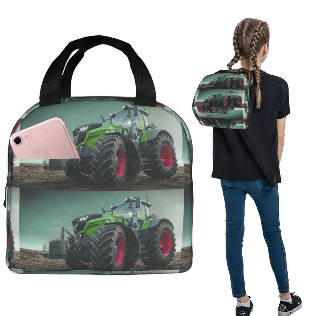 Farming Tractor Fendt Insulated Lunch Bag for Women Kids Leakproof Food Boxes Thermal Lunch Box Tote