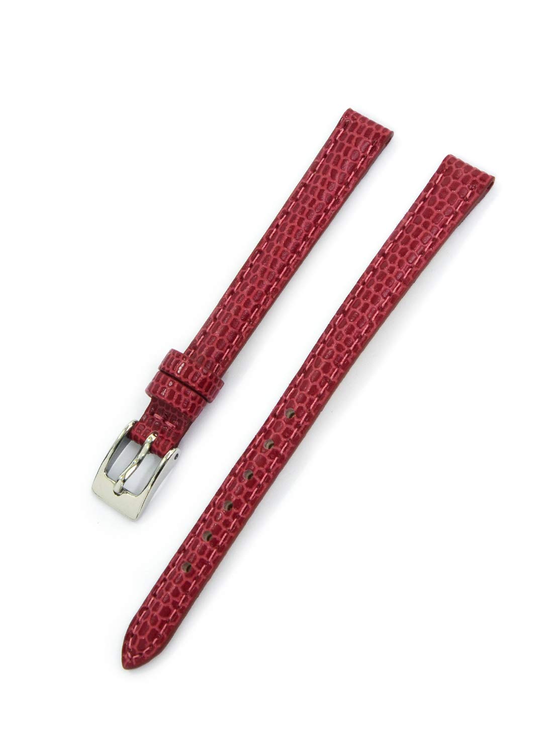 

CASSIS [Cassis] Calf Lizard Embossed Watch Strap DONNA Lizard Calf 9mm Burgundy with Replacement Tool D0000273081009M