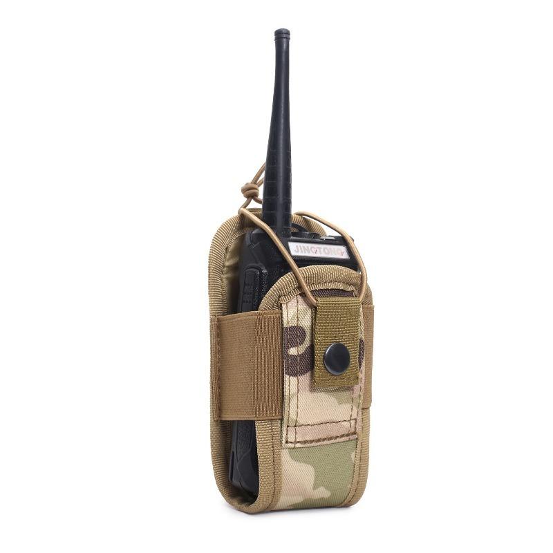 Tactical Walkie Talkie Carry Bag Universal Radio Pouch Holder Pocket for Duty Belt Portable Outdoor Camping Sports Waist DJJPJ01