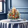 2D Flat Christmas Themed Acrylic Christmas Tabletop Decoration, Christmas Candle, Suitable for Wall Decoration, Porch, Room, Villa, Accents Home, Hall