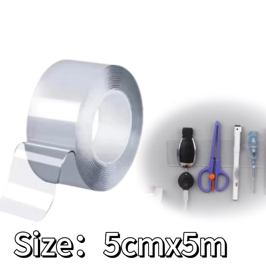Double Sided Adhesive Tape Strong Transparent Nano Double Sided Sticky Tape Waterproof Reusable Wall Stickers Super Strong