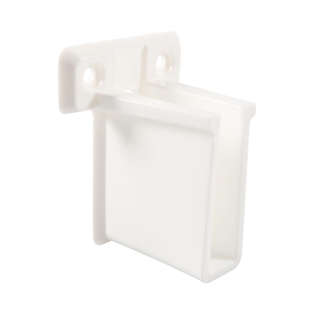 12pcs Wire Shelf End Bracket White Plastic Closet Shelves Brackets with Screws