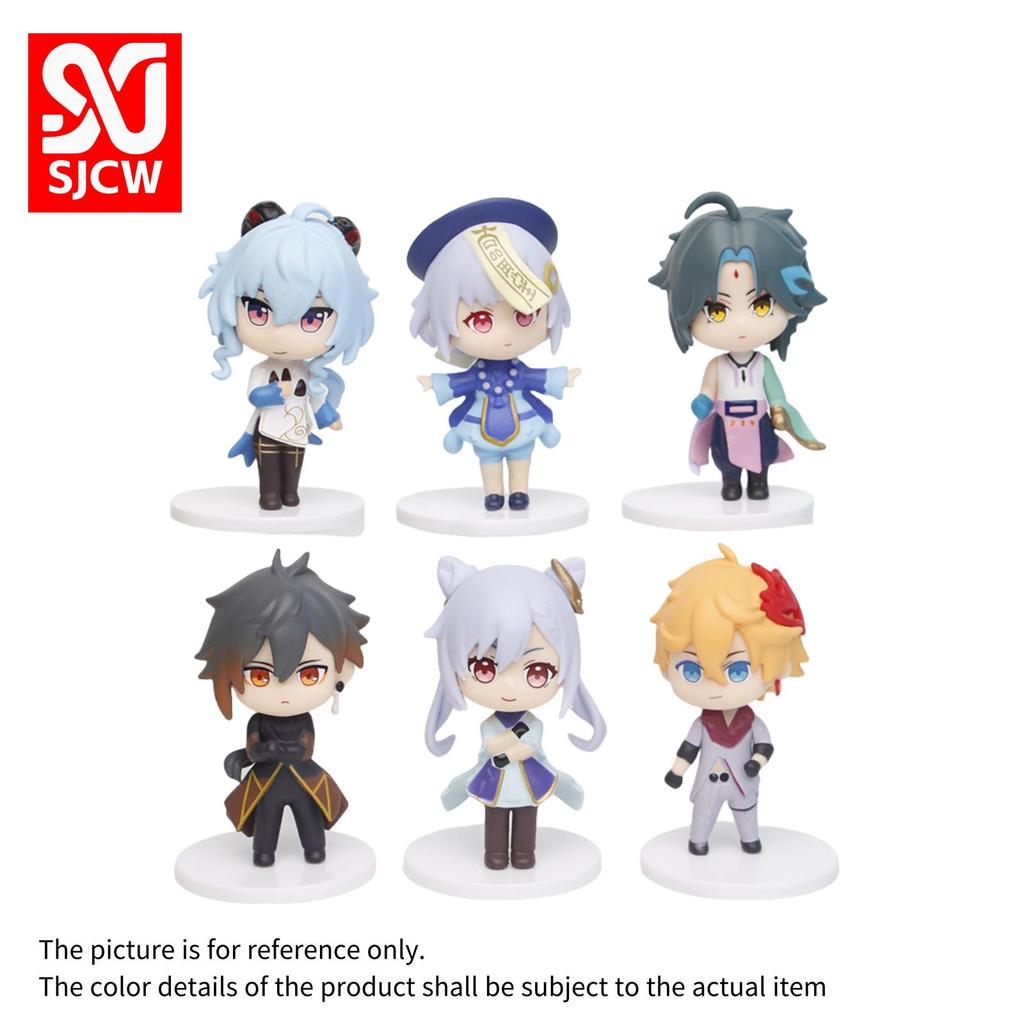 Genshin Impact Figures: Paimon, Klee, Hu Tao, Keqing with Sword - Heroic Anime Display Ornaments