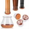 16Pcs Silicone Chair Leg Floor Protectors Felt Bottom Furniture Pad Hardwood Floor Protectors Easy to Install  S