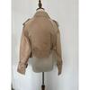 Women's Long Sleeved Short Casual Solid Color Temperament Windbreaker Jacket