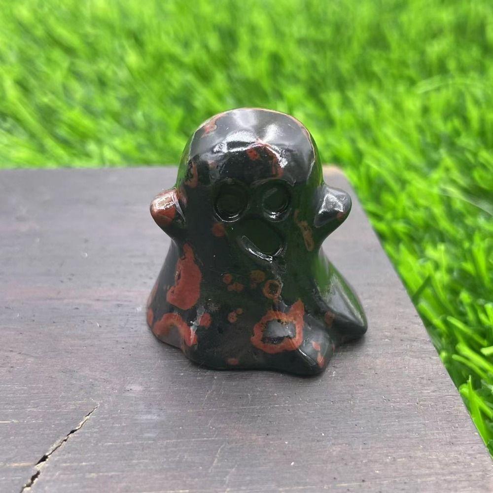 Creative Crystal Ghost Figurine Ghost Shaped Natural Crystal Ghost  Desk Decoration