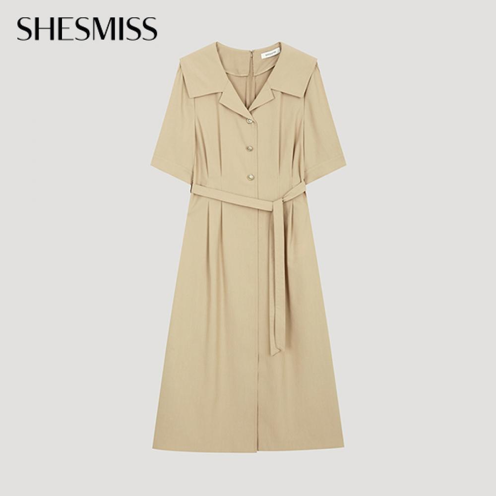 

She S Miss Pin Tuck платье с широким воротником Swwopo22030 Be beige/55