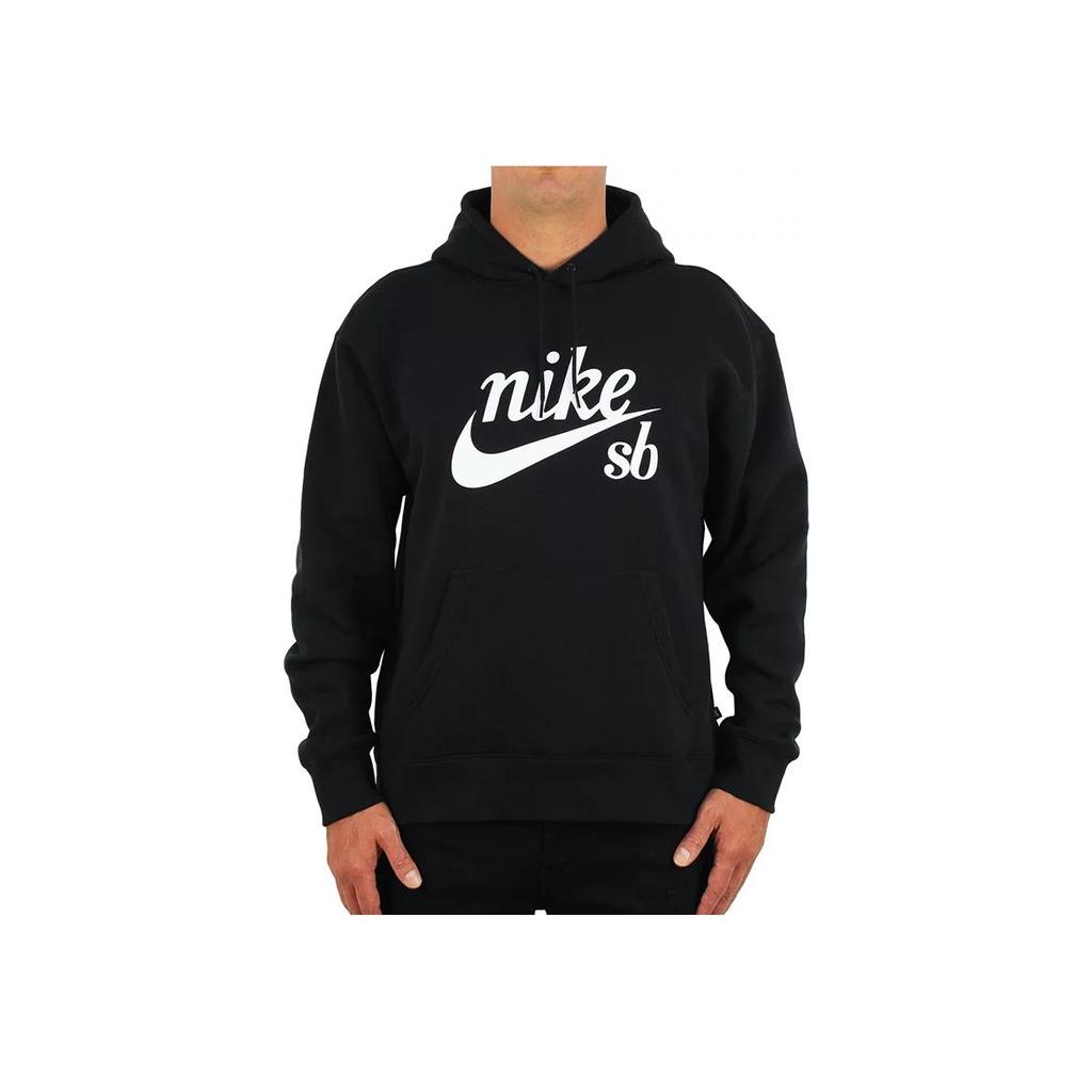 Nike Mikina s kapucí s dlouhým rukávem s potiskem loga abecedy Pánské topy Černá CW4383-010