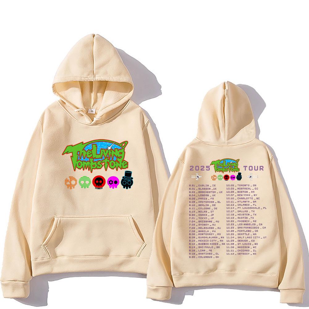 

The Living Tombstone 2025 Streetwear Fashion Women Men Harajuku Aesthetic Graphic Hoodies High Street Sweatshirts XXXL