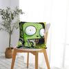 Invaders Zims Cartoon Square Pillow Case Cushion Covers Funny Zippered Decor Throw Pillow Case Cover For Home 40X40Cm