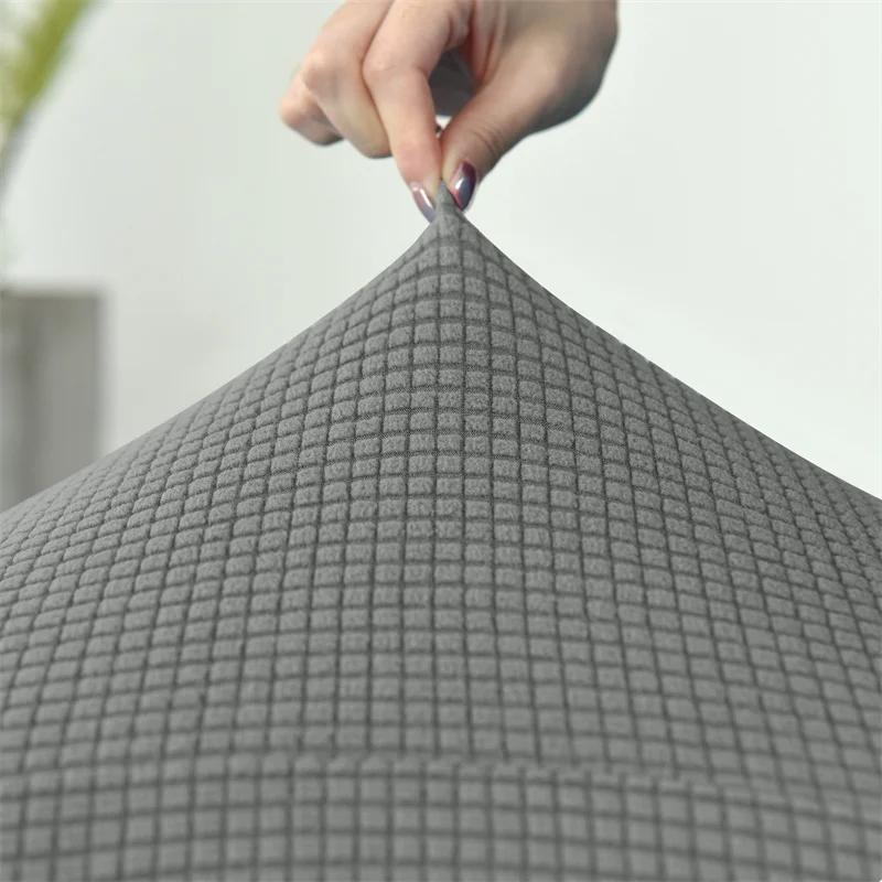 1PC Polar Fleece Armless Sofa Cover Elastic Restaurant Sofa Slipcover Solid Color Stretch Couch Cover for Bar Hotel Cafes Hotel