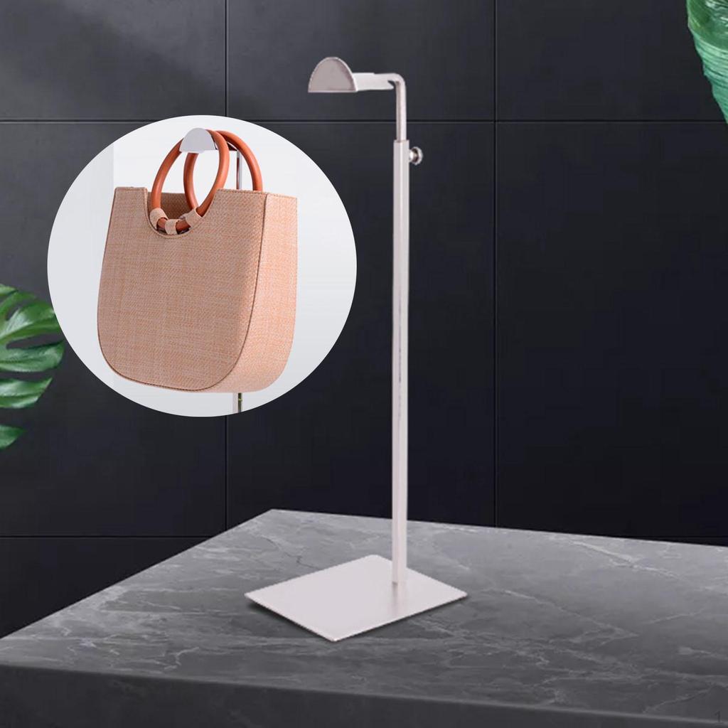 Display Stand Metal Polished Organizer Bag Holder for Windows Tabletop Retail