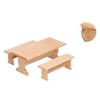 Doll House Wooden Bench Good Looking Non Toxic Elaborately Decorated Furniture Model