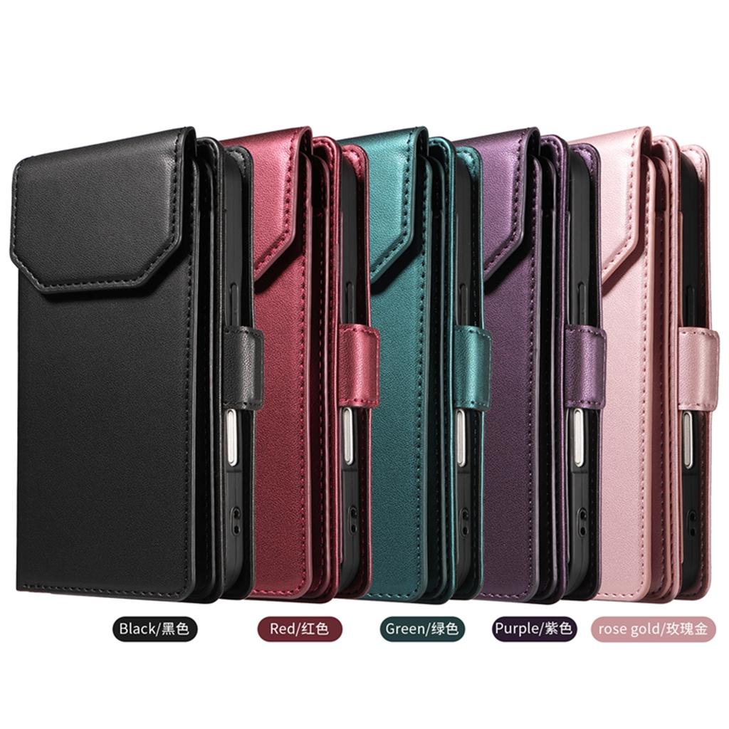 Luxury Magnetic Card Solt Wallet Flip Leather Phone Case For Samsung S26 Ultra S25 Plus S24 A16 A37 A57 A07 A17 Book Strap Cover