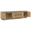 TV Stand with LED Lights Artisan Oak 193.5x41x50 Cm