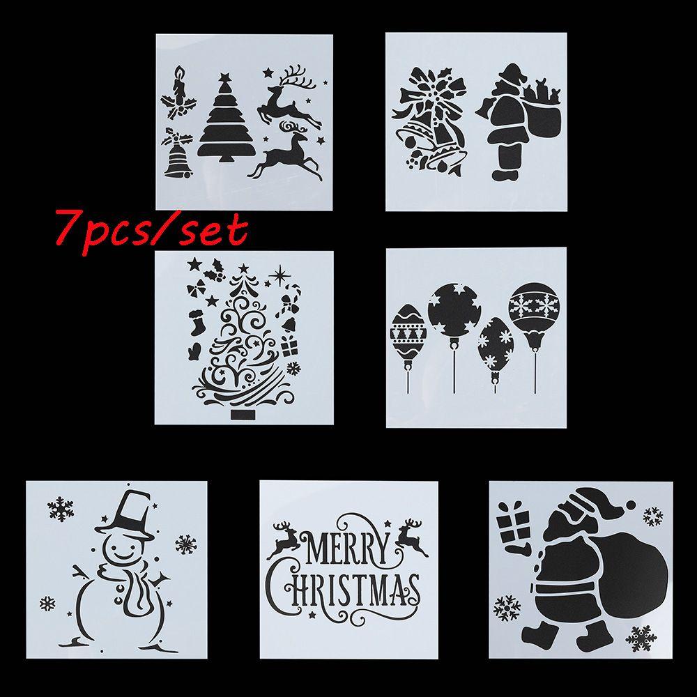 

Декоративная настенная роспись Штамп Скрапбукинг Счастливого Рождества Наслоение Трафареты Шаблон тиснения