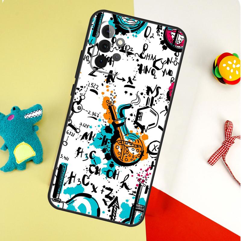 Biology and Chemistry For Samsung Galaxy A55 A35 A15 A54 A34 A14 A53 A33 A13 A05 A06 A16 A22 A32 A52 Phone Case