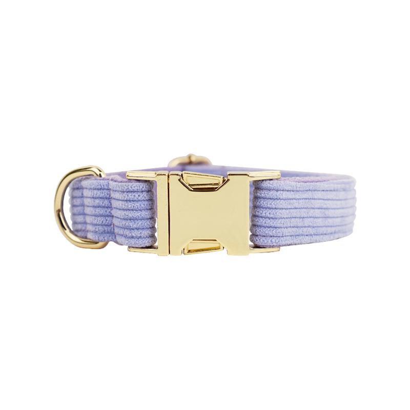 Corduroy Stripe Series Custom Dog Collar - New Style Pet Neckwear XS
