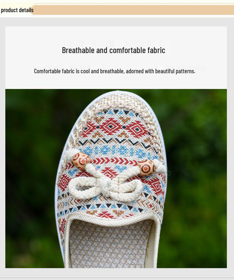 Spring-Autumn Women's Breathable Lightweight Low-Cut Non-Slip Flat Shoes for Middle-Aged & Elderly