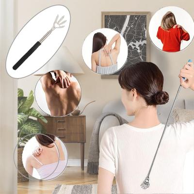 Portable Stainless Steel Telescopic Back Scratcher Extendable Scratcher Back Massager Tool For Blood Circulation Relax Health